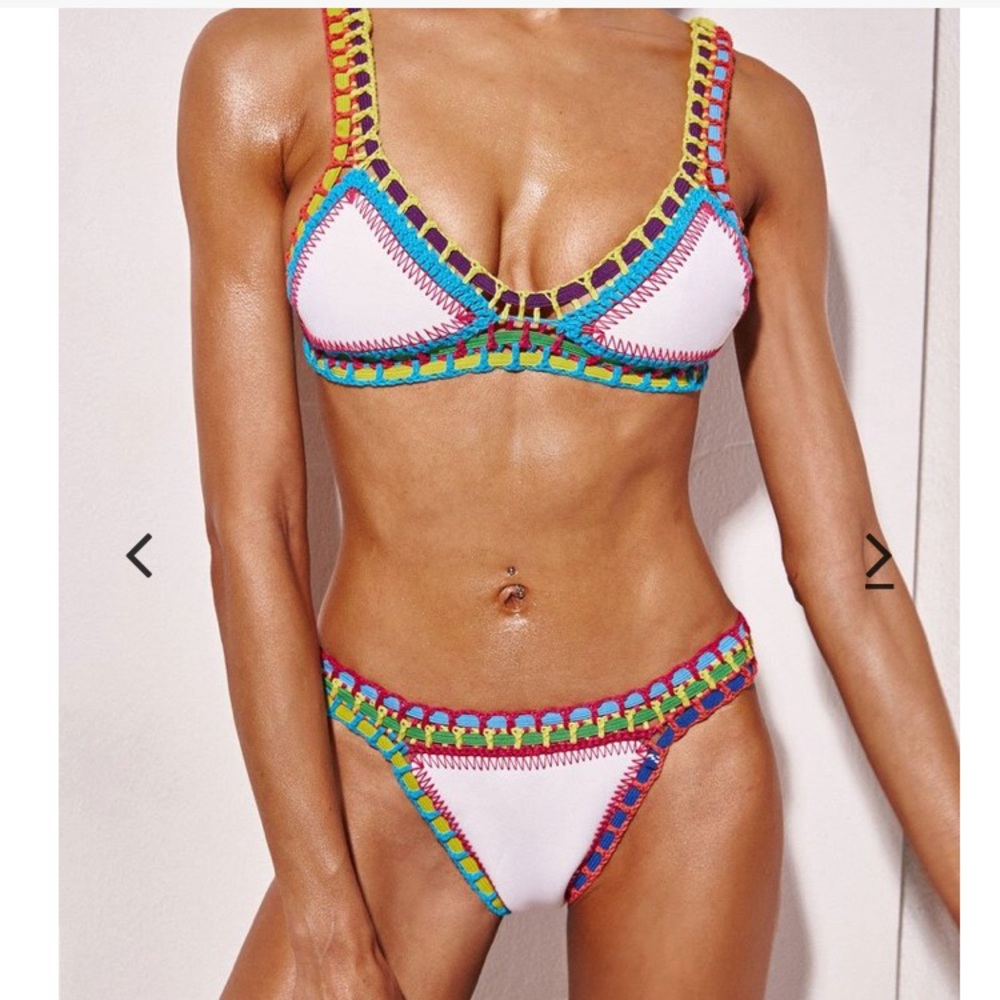 Florakini Crochet Reversible Triangle Bikini